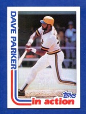 1982 TOPPS #41 DAVE PARKER IN ACTION EXMT