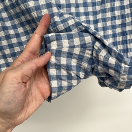 Abound, Women's Gingham Button Shorts, Blue/White, Size 2X, NWT - Picture 4 of 10