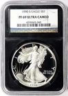 1990-S Proof $1 American Silver Eagle NGC Retro PF69UCAM NGC