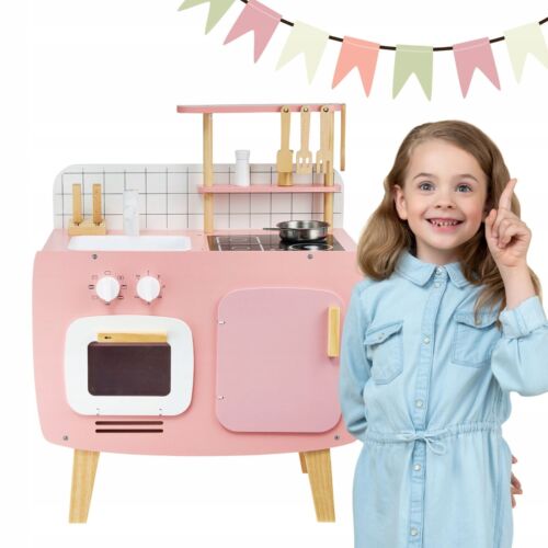 Spielzeugküche Kinderküche Spielküche Kinder HOLZ mit Zubehör Küche GESCHENK - Bild 5 von 11