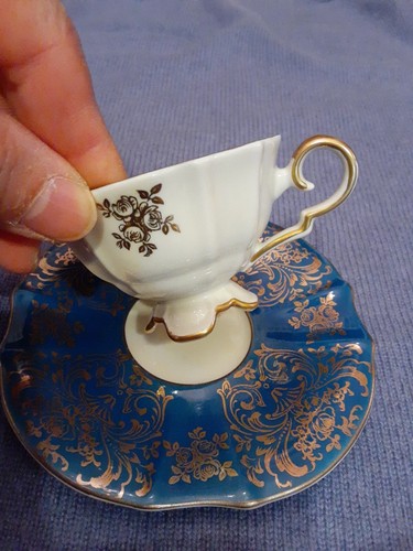 3 Set Alka Bavaria Germany Demitasse 22k Footed Cup& Saucers - Picture 4 of 15