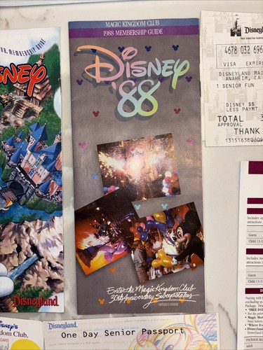 WOW HUGE DISNEYLAND Vintage Ephemera Lot.. Incredible Find ๐๐ ๐ฏ MUST SEE ๐ฅ๐ฅ - Picture 8 of 24