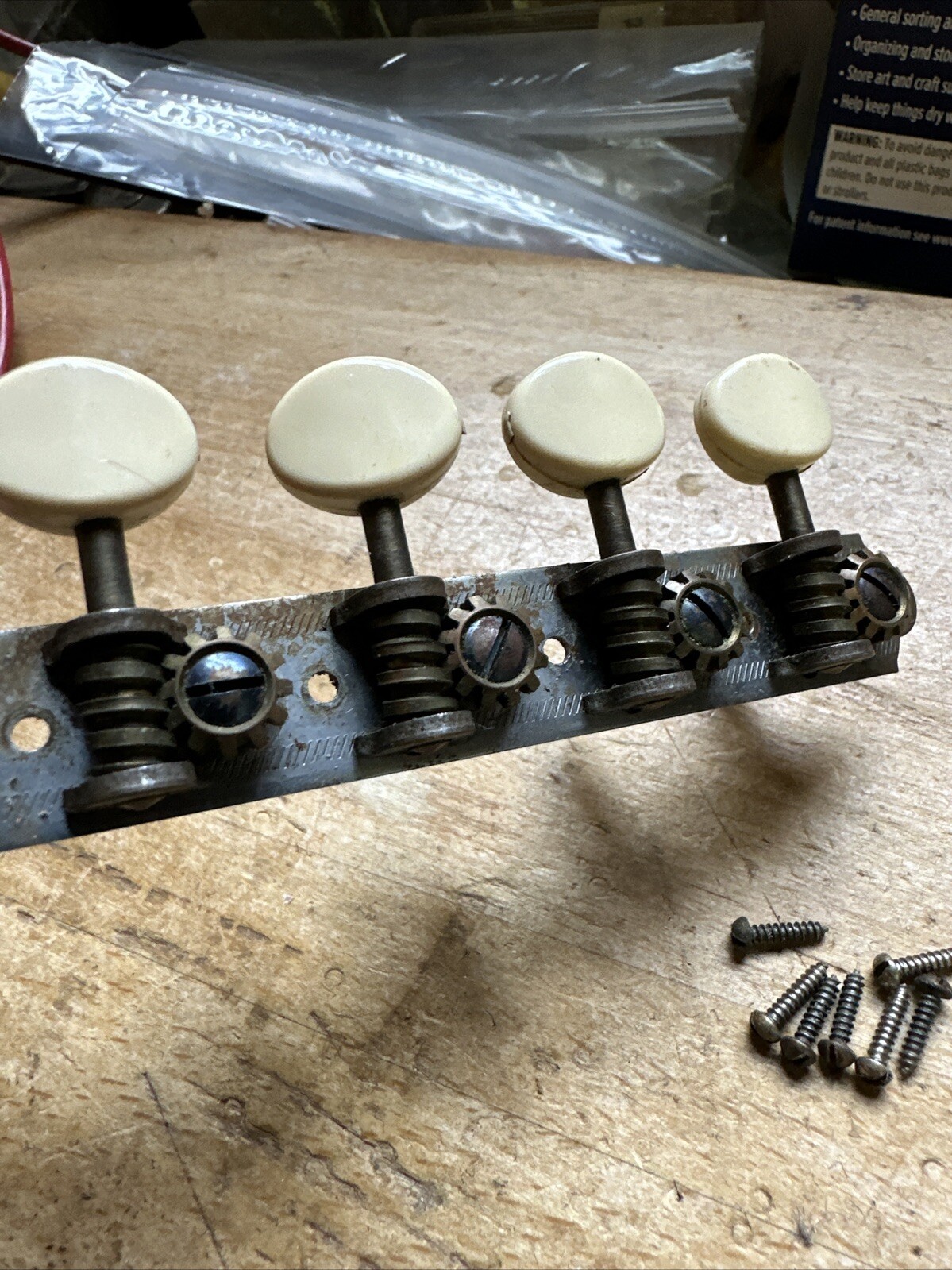 Vintage 1965 Harmony Electric Guitar Tuners. Silvertone Tuning Pegs