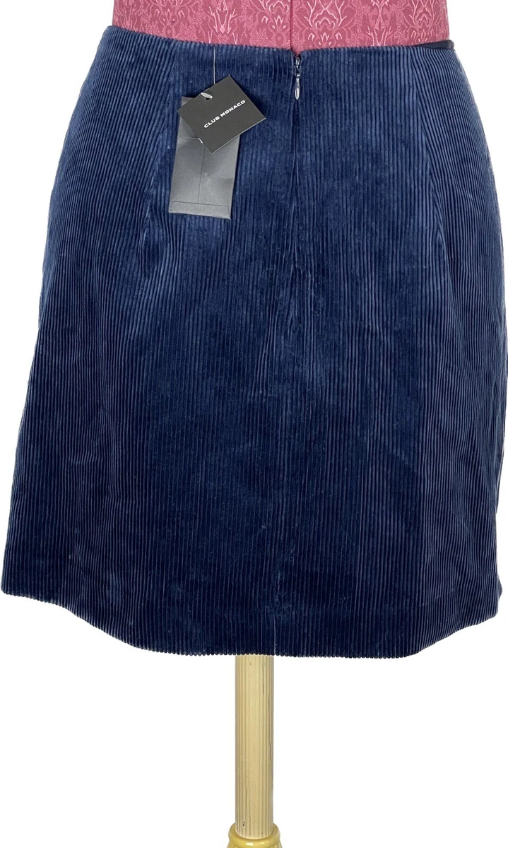 Corduroy 2025 skirt blue