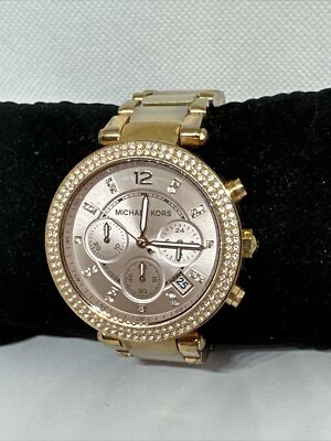Michael Kors Parker MK5896 Women Rose Gold Analog Dial Quartz Wrist Watch NUL42 Hands on with the Michael Kors MK5896 - YouTube main image 4
