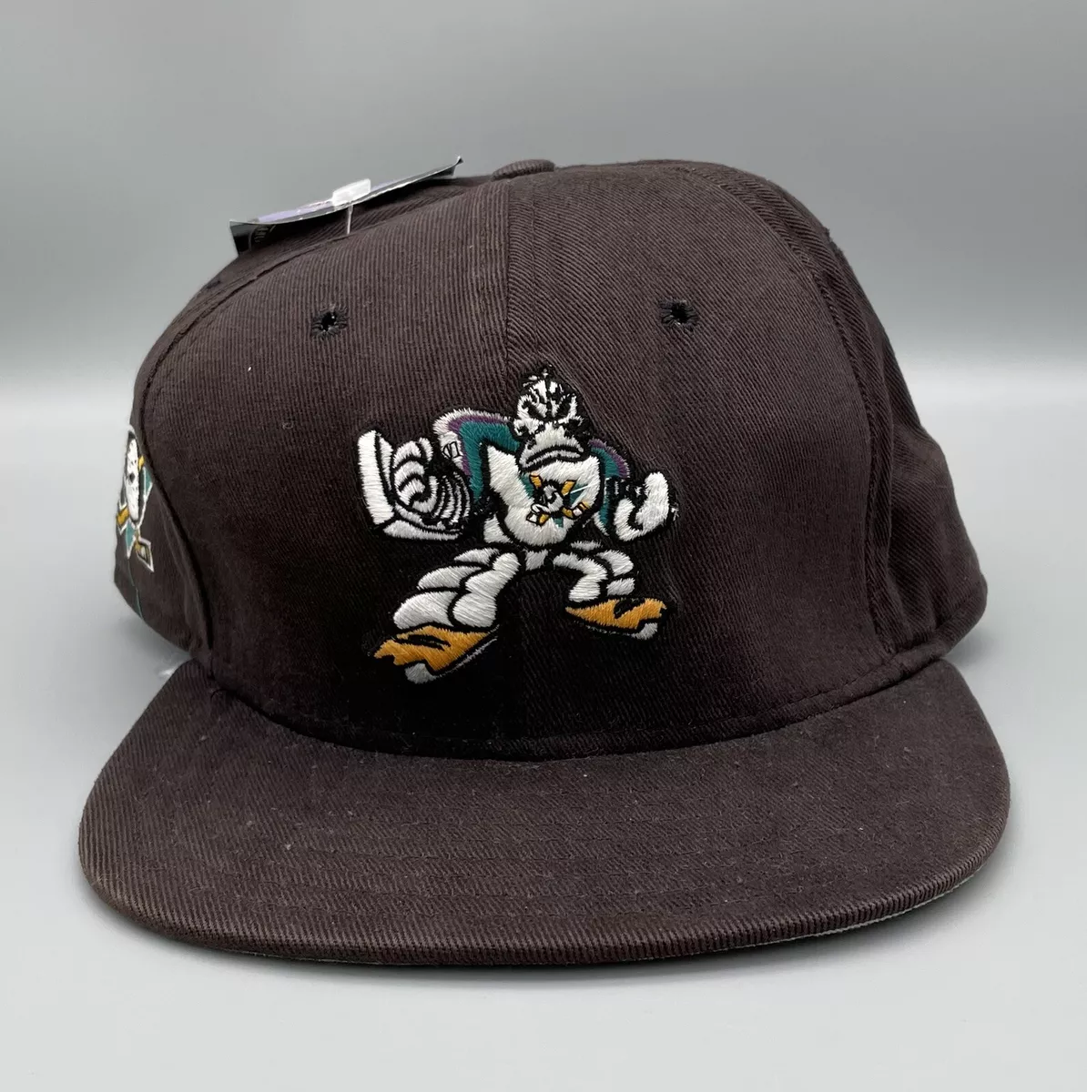 Vintage NHL Anaheim Mighty Ducks On Fire Snapback Hat – 🎅 Bad Santa