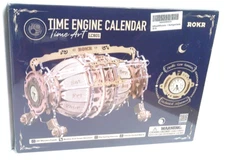 ✅ ROKR~3D~Wooden Puzzle~DIY~Mechanical Calendar~Model Kit~NEW~SEALED
