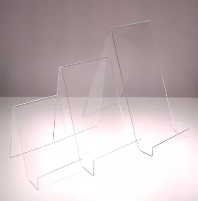 Book Display Plate Stand Clear Acrylic Perspex® Small Medium Large Displays