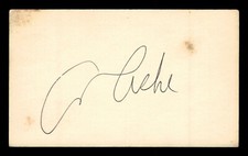 ARTHUR ASHE SIGNED INDEX CARD - PROFESSIONAL HOF TENNIS PLAYER - JSA COA