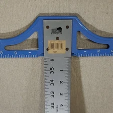Fairgate 36" Aluminum T-square 60-136 Ruler Made in USA Blue Silver