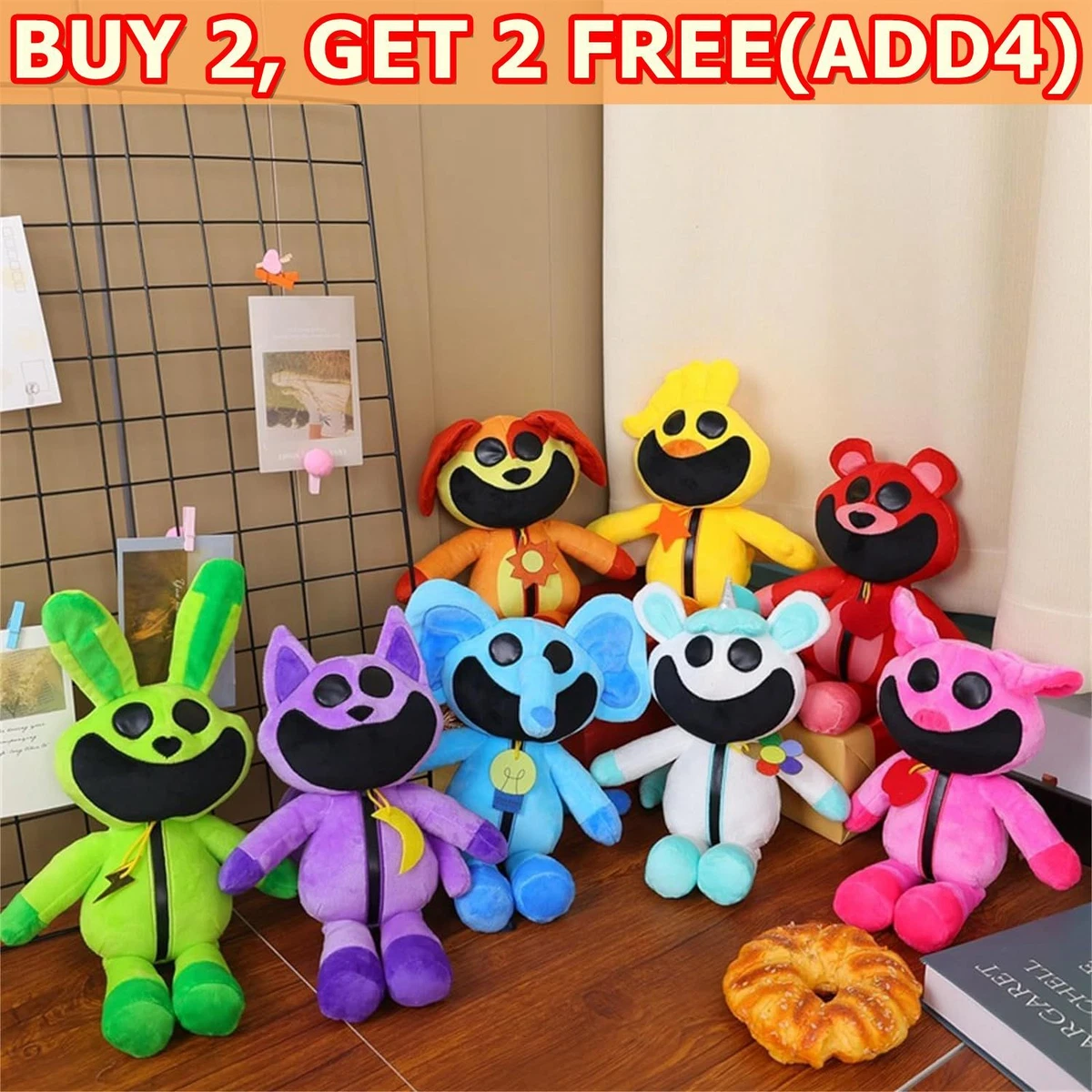 2024 Upgraded Smiling Critters Plush DogDay Popular Game Chapter3 Stuffed Pillow
