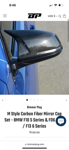 Bmw F10 Carbon Fiber Mirror