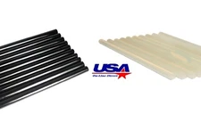 20 Pieces Hi-Temp 10" Inch (10) Black & (10) White Hot Glue Stick Multi Purpose