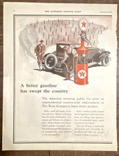 Original 1926 Texaco Ad: The Saturday Evening Post, A better gasoline