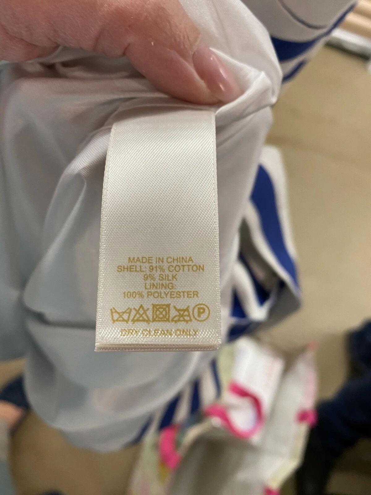 Abito a righe Kate Spade Mariella blu navy e bianco $395 tg. 8