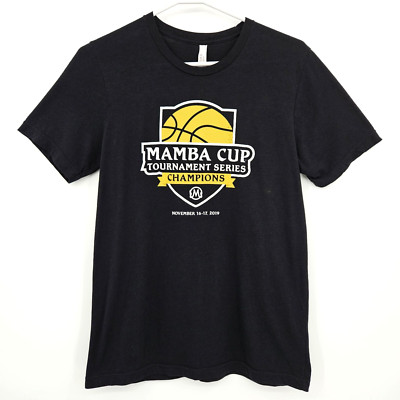 Kobe Bryant Mamba Cup Tournament Series Champions T Shirt Nov 16-17. 2019 Size M