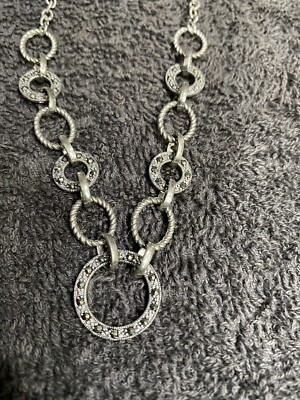 Vintage Silver  925. 18  Necklace Rare Find   Unique Piece