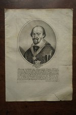 MESSIRE GABRIEL DE LAUBESPINE BISHOP OF ORLEANS..... portrait. Original Engraving
