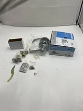 Shield Security Privacy Lockset Straight Lever Satin Chrome Finish 913722