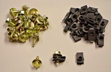 Mopar Valance Bolts U Nuts Black Zinc Coated 14-20 X 78 Hex Dog Point Body