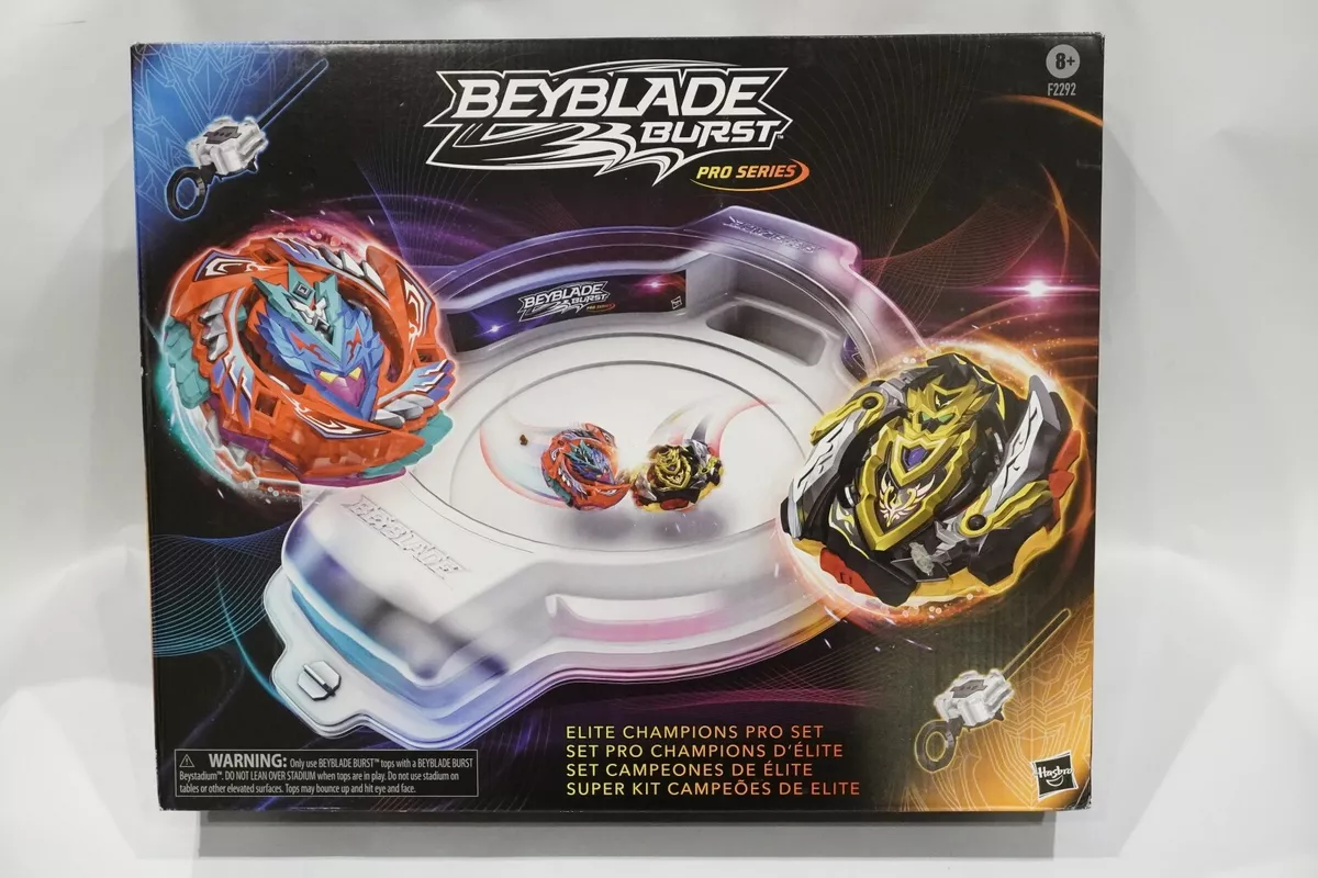 BEYBLADE - Burst Pro Series - Set Pro Champions d'élite - set de combat  complet avec arene Beystadium - 2 toupies et 2 lanceurs - La Poste