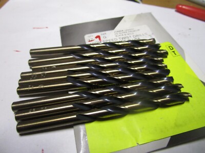 G x 4-1/8'' OAL 135° Split Black / Gold High Speed Steel Jobber Drill QTY 9