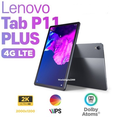 Lenovo Tab P11 Plus 4G+64GB Wi-Fi+4G LTE  11'' 2K IPS 400nits Dolby Atmos  -Gray-