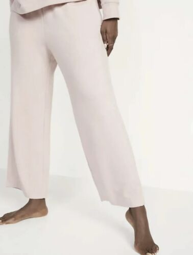 Old Navy Women's Size 4X ~ High Waisted Cozy Knit Wide Leg Pajama Pants $35 NWT