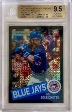 2020 Topps Silver Pack Bo Bichette Black RC Refractor ‘85 Chrome #/199 BGS 9.5