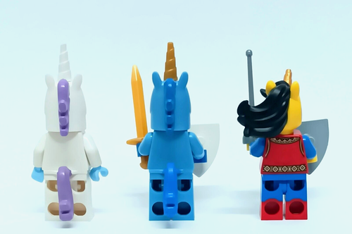 Lego 3 Unicorni Serie 13 18 & BAM Castello Rampaging Lion Knights Minifigures - Foto 2 di 4