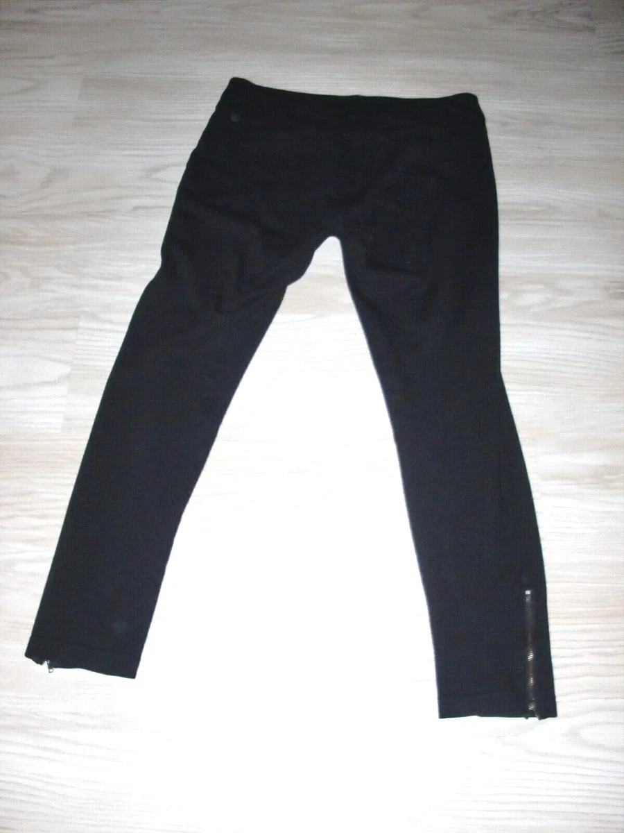 Women's~SEVEN 7~Black~Bottom Sides Zippers~Stretch~Skinny~Leggings/Pants  size 10