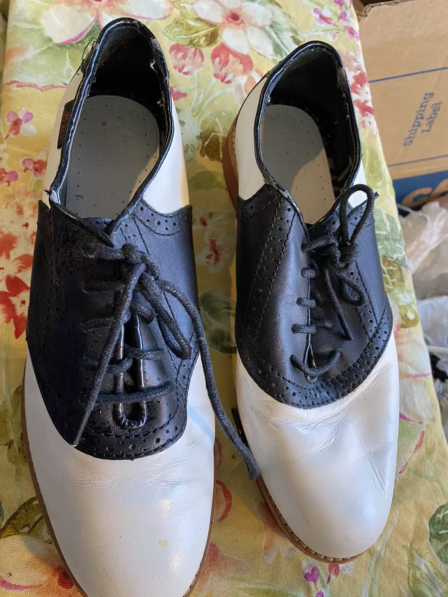 Bass black and hotsell white saddle oxfords