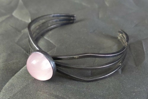Vintage 1960s NILS ERIK FROM Denmark Modernist Sterling Silver Bangle Bracelet - Picture 3 of 7