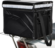 Insulated Food Delivery Bag for Bike, Pizza Delivery Bag with Divider and Rea...