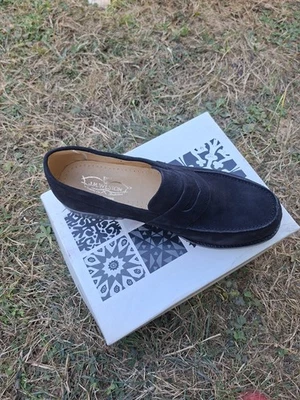 J.M. Weston Mocassins Homme Daim Noir T43 – Made in France – Très bon état - Photo 1/3