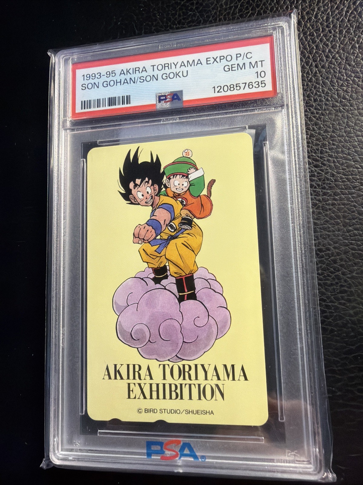 PSA 10 Son Goku Akira Toriyama Exhibition Phone Card Dragon Ball Z (POP 25) view 2