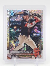 BRYCE ELDRIDGE 2025 BOWMAN CHROME MINI DIAMOND REFRACTOR #BCP-180 GIANTS Q0107