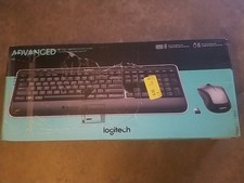 Logitech MK520 Wireless Keyboard  Mouse Combo, Multimedia, Plug  Play, Black