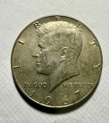 1967 Kennedy Half Dollar  40% Silver Coin