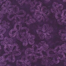 Anthology Purple Etched Flowers Batik 451Q-8
