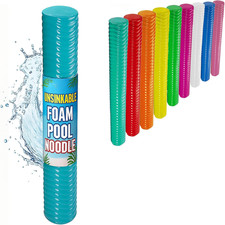 Deluxe Unsinkable Foam Pool Noodle   Extra Thick, Soft Float for Adults  Teens