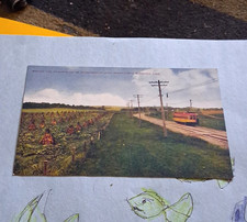 Canadian Pacific Railway Lake Windermere Line Train Railroad Scene Postcard