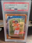 2024 Panini Donruss Optic Bo Nix Rated Rookie Orange Scope #37/79 PSA 9 BNA252