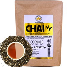 Classic Chai Tea Loose Leaf CEYLON 110 Cups 100 CERTIFIED ORGANIC Cha...