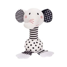 D-KINGCHY Baby Toys 0-12 Months, Black and 6.3 x 5.1 Inch, White