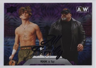 2023 AEW All Elite Wrestling in the Family Purple Pyro /149 & Taz Hook #95 0op0
