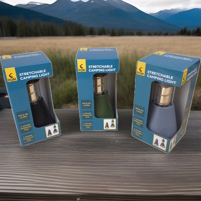 FROYAK LED Campinglampe mit Akku USB-C Taschenlampe 2in1 Laterne Outdoor