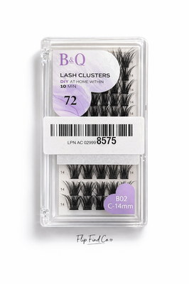 #ad #ad Bamp;Q Lash Clusters 72pcs DIY Eyelash Extensions C Curl 14mm Full Volume Wispy $12.99