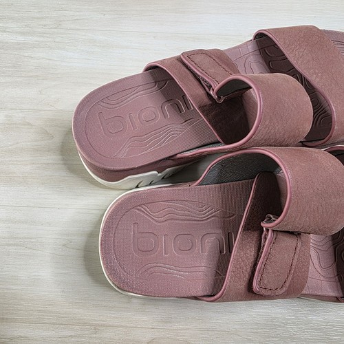 Bionica Nisha Sandalen Größe 6,5 Desert Rose Leder Komfort Slipper Freizeitschuhe - Bild 5 von 8