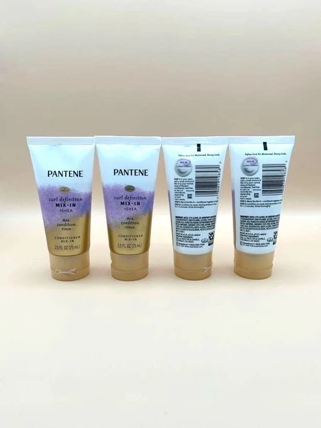 Pantene Curl Definition Mix In Shea Conditioner 2.5oz Defines Curls - 4 PACK - Image 2 of 4